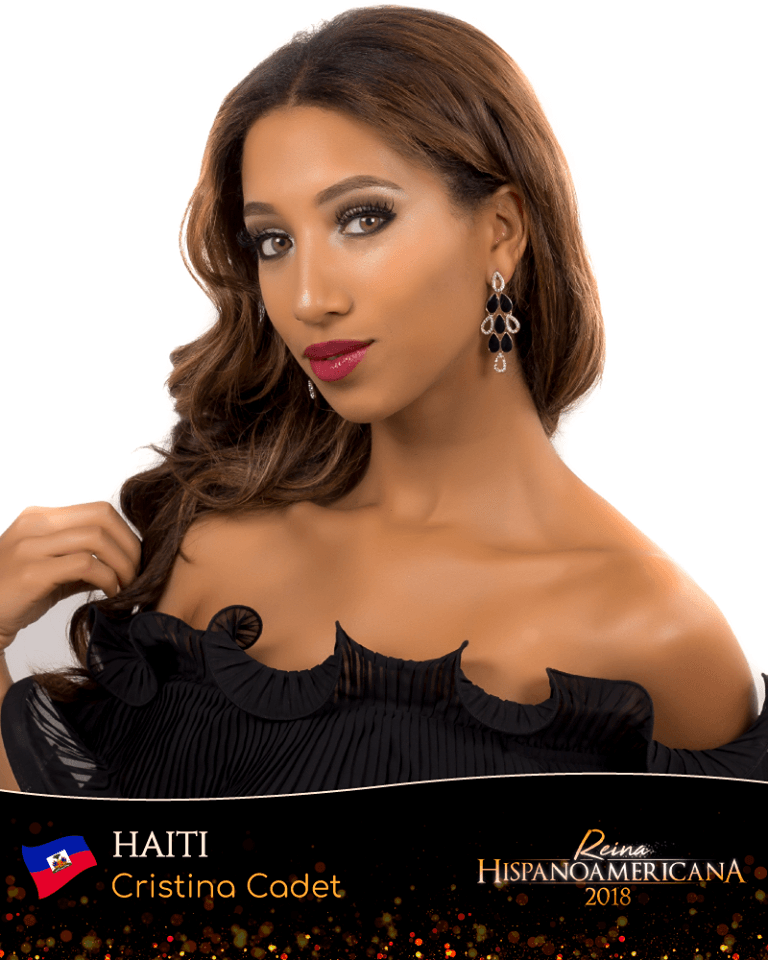 Cristina Cadet Prosper Reina Hispanoamericana Haiti 2018, Finalist Reina Hispanoamericana 2018 (Photo Courtesy: Reina Hispanoamericana/ Promociones Gloria Official)