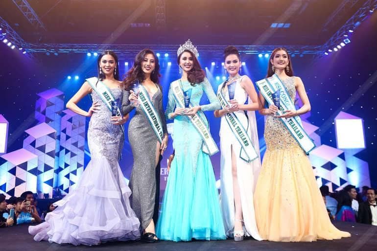 The top 5 winners of Miss International Thailand 2016