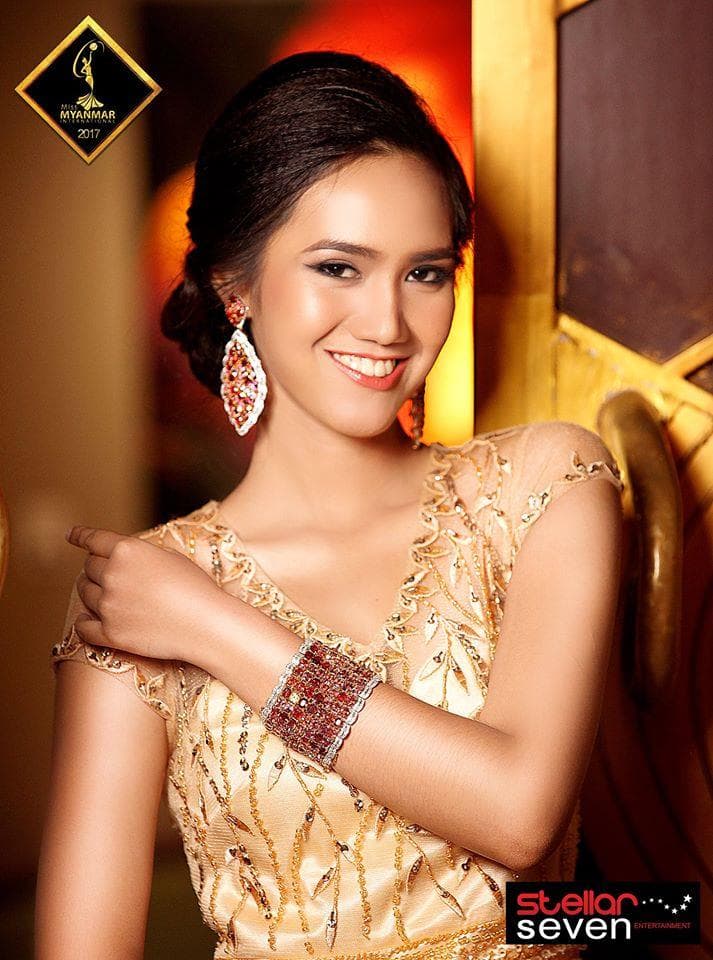 Theint Zar Chi Nyunt - Miss Myanmar International 2017 Contestant # 25 (Photo Credit: Miss International Myanmar/ facebook)