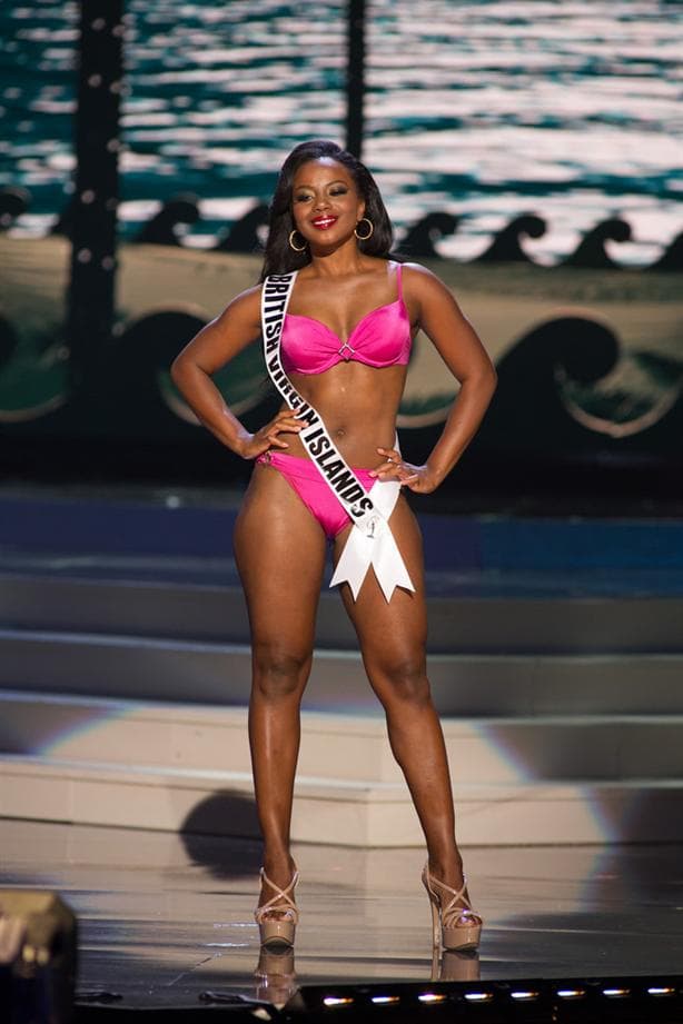 Jaynene Jno Lewis Miss Universe British Virgin Islands 2014 at Preliminary Swimsuit round