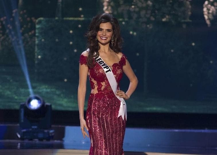 Lara Debbane Miss Universe Egypt 2014 at Preliminary Competiton