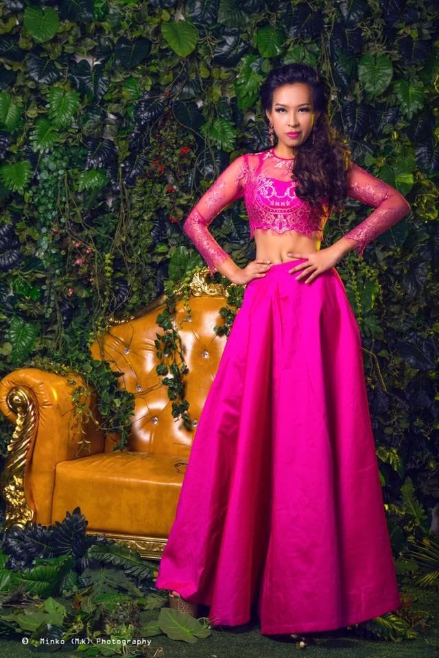 Cho Ko Ko Miss Earth Myanmar 2017 Contestant in Cocktail Photoshoot (Photo Credit: Miss Earth Myanmar Official)