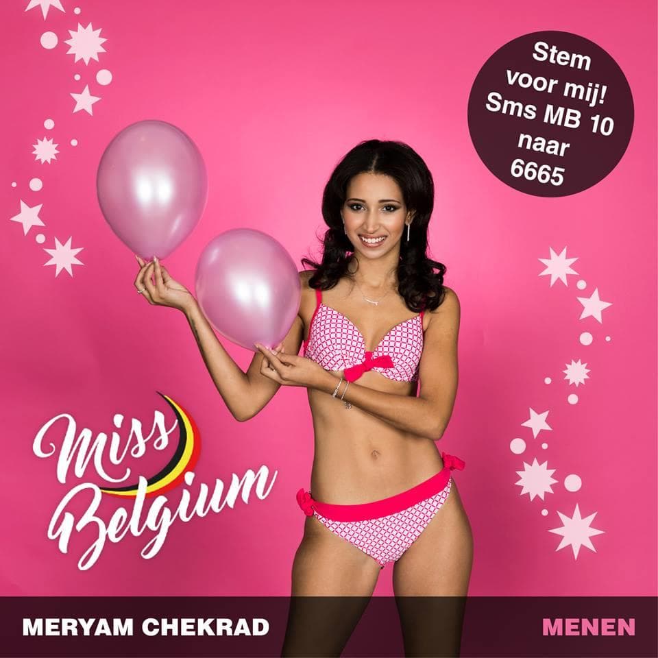 Meryam Chekrad Finalist Miss België 2019/ Miss Belgium 2019 (Photo Courtesy: Miss Belgium Facebook Official)