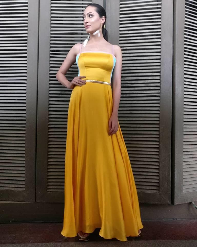 Sana Dua Femina Miss India 2017 Contestant from Jammu & Kashmir Evening Gown (Photo Credit: Instagram Official)