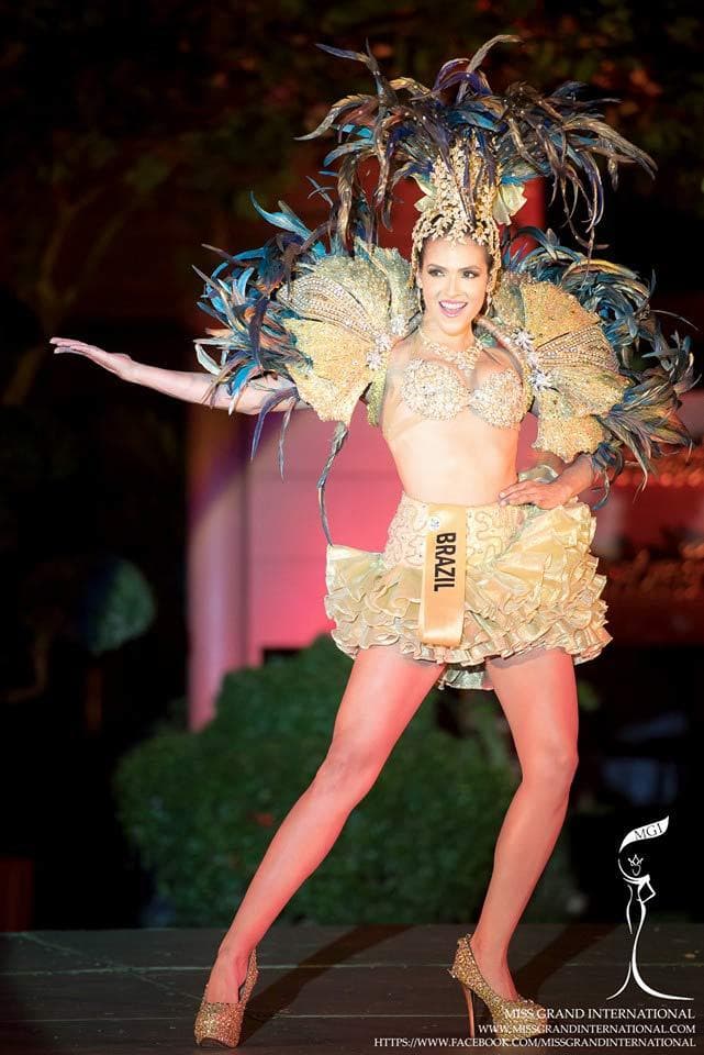 Paula Gomes from Brazil - Finalist Miss Grand International 2015 in National Costume (Photo Credit: MGI Official)