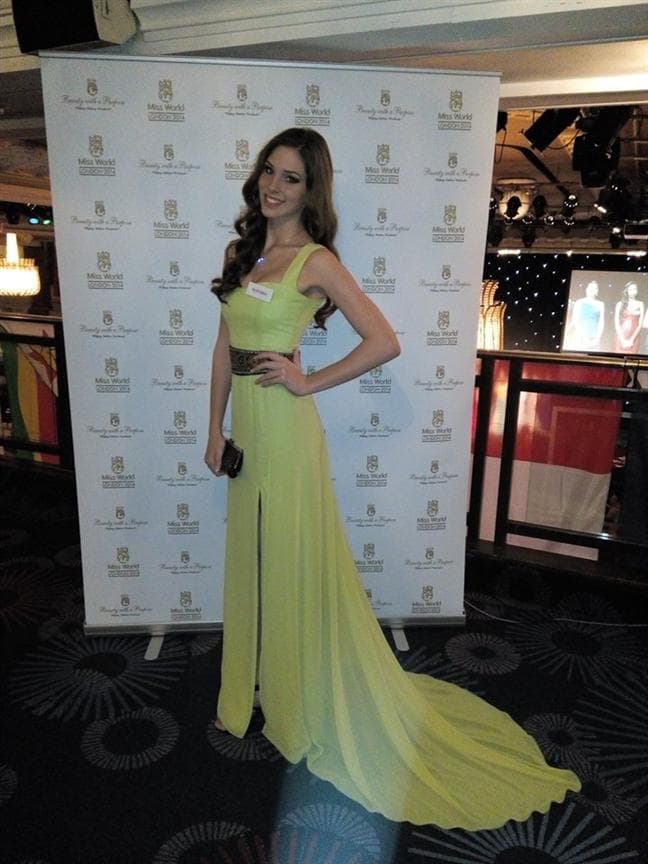 Laura Longauerová (Slovakia) Miss World 2014 (Courtesy: Official Facebook page)