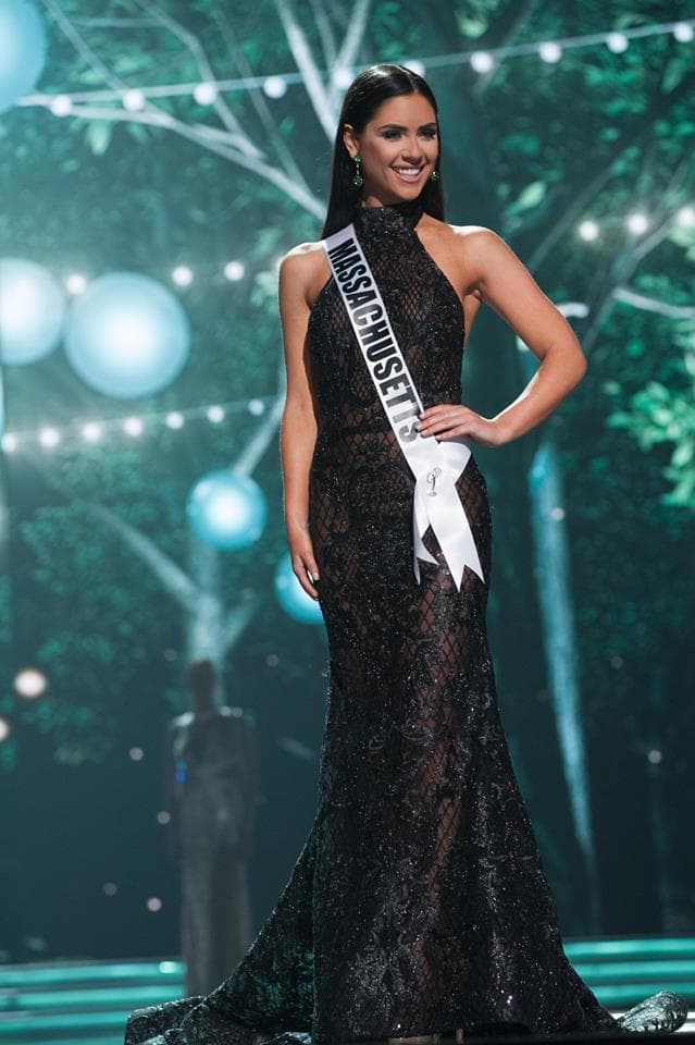 Julia Scaparotti Miss Massachusetts USA 2017 during Preliminary Evening Gown Competition (Photo Credit: Miss USA Facebook Official)