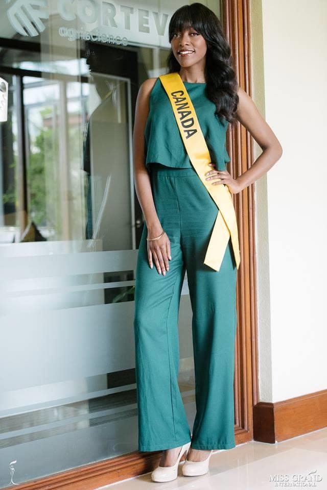 Grace Diamani Miss Grand Canada 2018, Finalist Miss Grand International 2018 (Photo Courtesy: MGI Official)