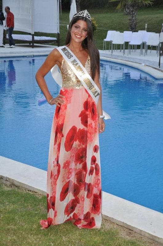 Maria Belen Cabrera contestant from Uruguay in Long Gown for Miss Earth 2015