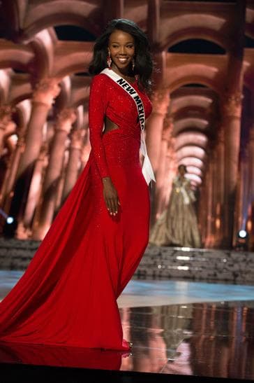 Naomie Elizabeth Germain Contestant in Evening Gown during the Preliminary competition (Photo Credits: Miss USA Official)