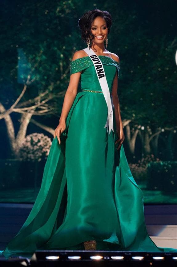 Niketa Barker Miss Universe Guyana 2014 Evening Gown