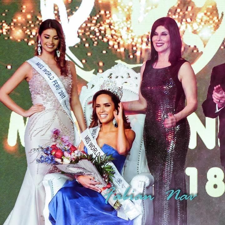 Estefani Mauricci Gil Miss World La Libertad 2018, crowned Miss World Peru 2018 (Photo Credits Miss World Peru Facebook Official)