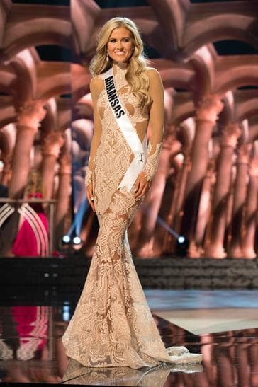 Abby Floyd Contestant in Evening Gown during the Preliminary competition (Photo Credits: Miss USA Official)
