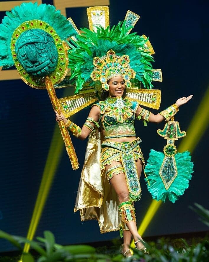 Jenelli Fraser Miss Universe Belize 2018, Miss Universe 2018 Contestant at National Costume Competition (Photo Courtesy: Miss Universe/Candidate FaceBook/ Instagram)