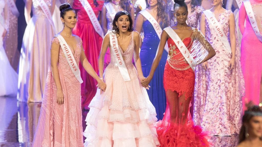 Miss World 2016 Stephanie Del Valle winning reaction