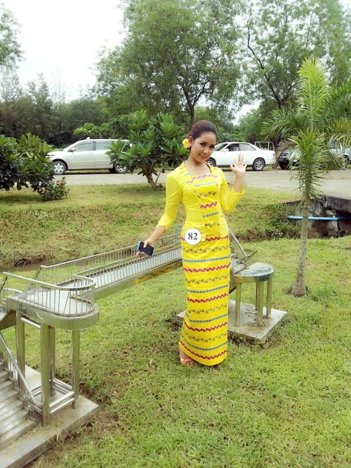 Kyu Kyu Miss Golden Land Myanmar 2015 Finalist (Photo Courtesy - Official Facebook)