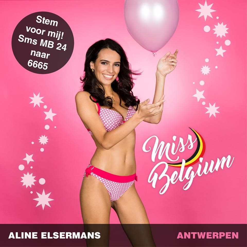 Aline Elsermans Finalist Miss België 2019/ Miss Belgium 2019 (Photo Courtesy: Miss Belgium Facebook Official)