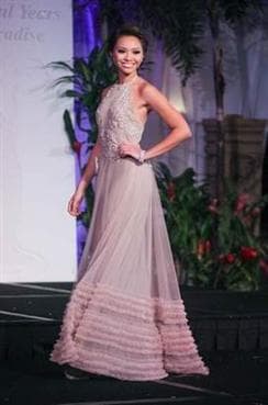 Loriann Rabe Contestant Miss Universe Guam 2014 in Evening Gown