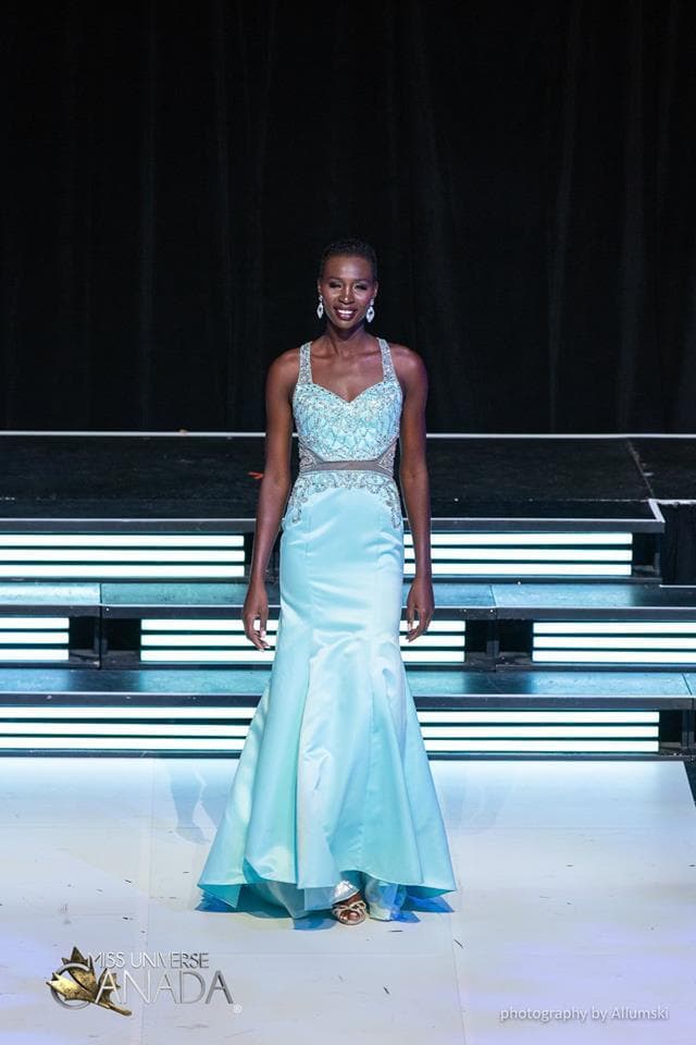 Nova Stevens Finalist Miss Universe Canada 2018 at Evening Gown Competition (Photo Courtesy: Miss Universe Canada Official)