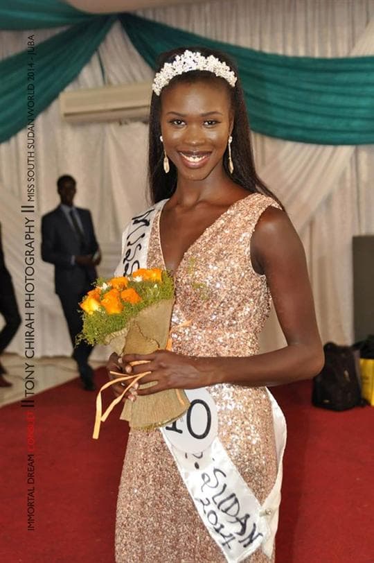 Awien Kuanyin-Agoth (South Sudan) Miss World 2014 (Courtesy: Official Facebook page)