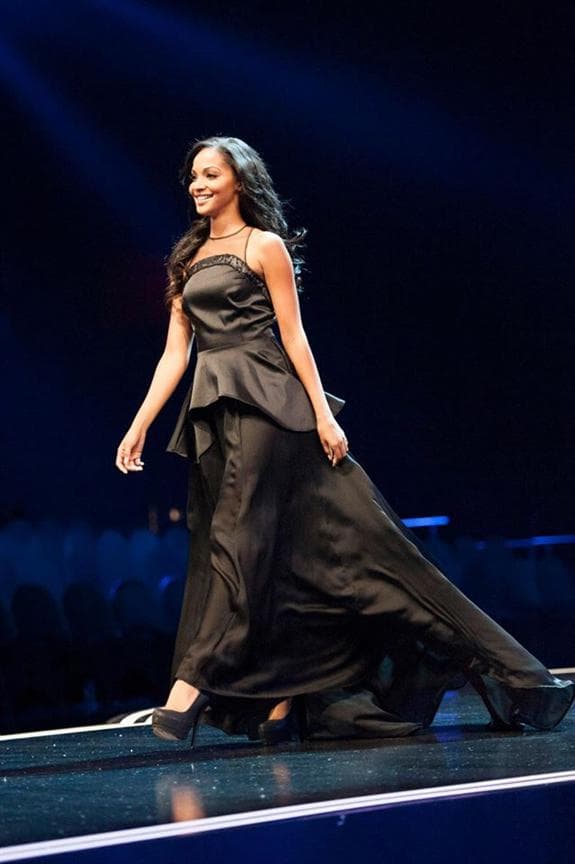 Liesl Laurie Miss South Africa 2015 Finalist in Evening Gown (Photo credits - Miss South Africa official)