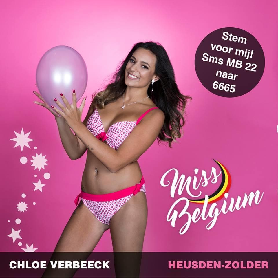 Chloë Verbeeck Finalist Miss België 2019/ Miss Belgium 2019 (Photo Courtesy: Miss Belgium Facebook Official)