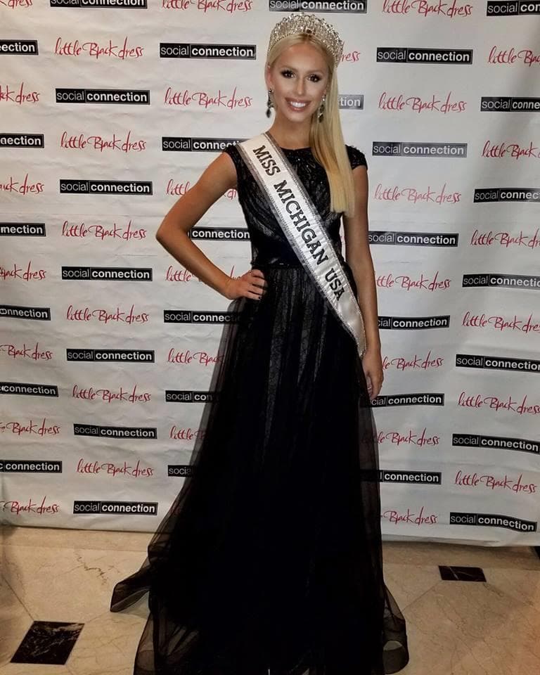 Elizabeth Johnson Miss Michigan USA 2018 for Miss USA 2018 (Photo Credit: Miss USA/ Contestant Official FaceBook/Instagram)