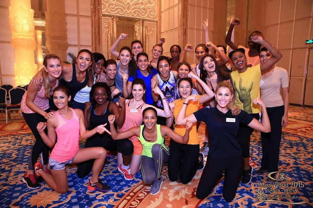 Steffi Van Wyk Contestant from Namibia during Sports Fast Track Event of Miss World 2015 (Photo Courtesy: Miss World Official)