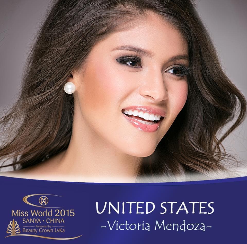 Victoria Mendoza from United States of America for Miss World 2015