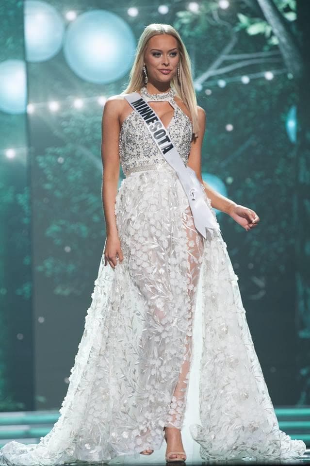 Meridith Gould Miss Minnesota USA 2017 during Preliminary Evening Gown Competition (Photo Credit: Miss USA Facebook Official)