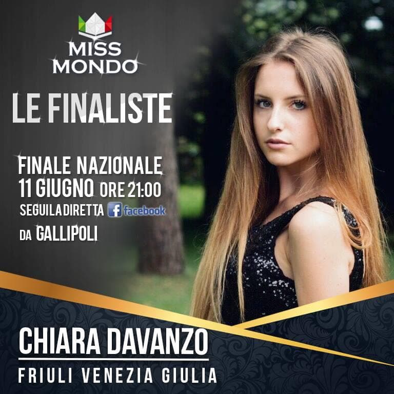 Chiara Davanzo Miss Mundo Friuli 2017 - Contestant for Miss Mondo Italia 2017/ Miss World Italy 2017 (Photo Courtesy Miss Mundo Italia Official)