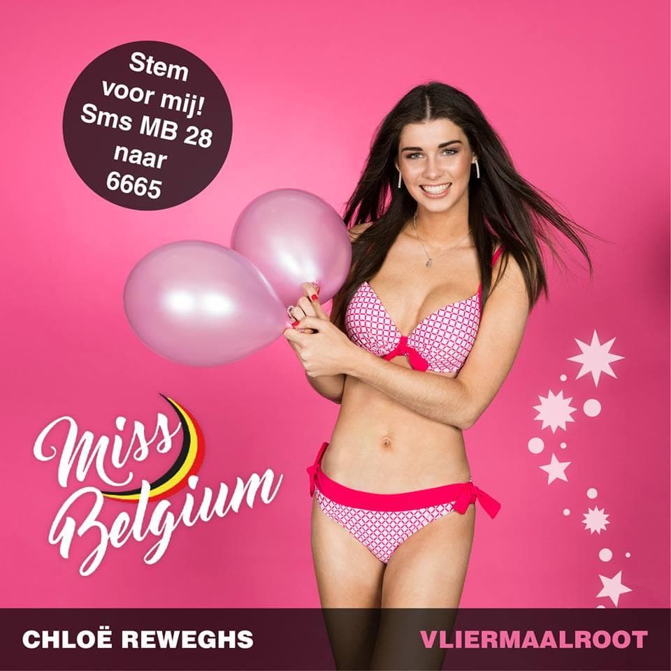 Chloë Reweghs Finalist Miss België 2019/ Miss Belgium 2019 (Photo Courtesy: Miss Belgium Facebook Official)