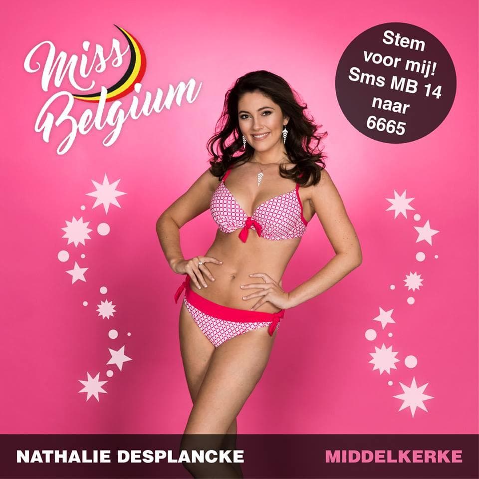 Nathalie Desplancke Finalist Miss België 2019/ Miss Belgium 2019 (Photo Courtesy: Miss Belgium Facebook Official)