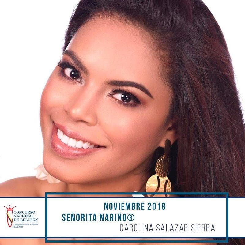 Carolina Salazar Sierra from Nariño, Finalist Miss Colombia 2019/ Señorita Colombia 2019 (Photo Source: Concurso Nacional de Belleza Colombia Official)