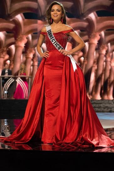 Tiffany Teixeira Contestant in Evening Gown during the Preliminary competition (Photo Credits: Miss USA Official)