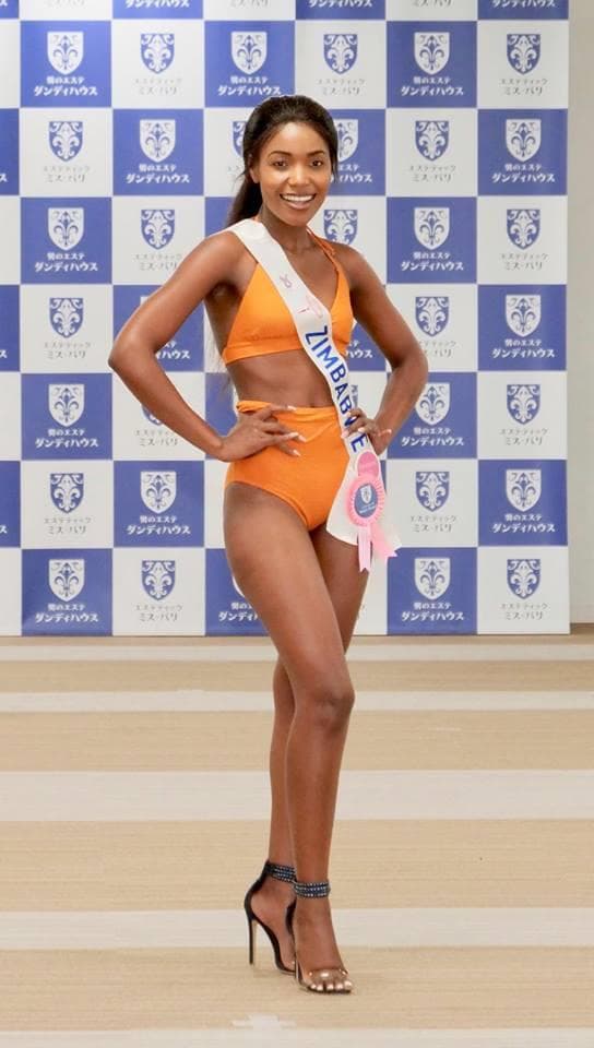 Tania Tatenda Aaron Miss International Zimbabwe 2018, Finalist Miss International 2018 at Preliminary Swimsuit Competition (Photo Source: Miss International Organization)