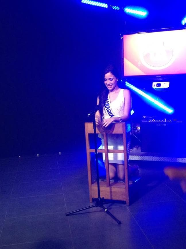 Gabriela Calero Miss Nicaragua2015 finalist visited TN8