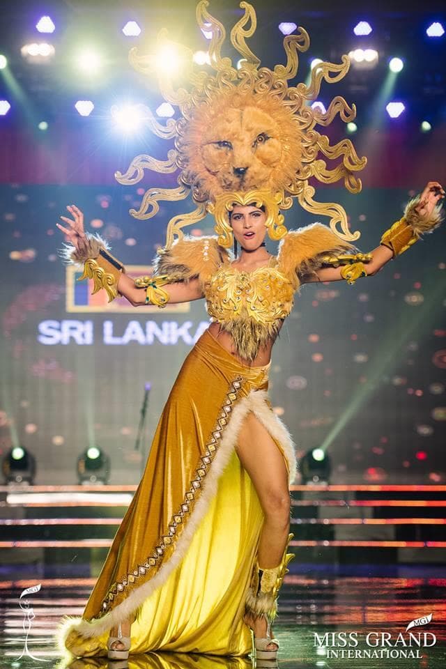 Visna Fernando Miss Grand Sri Lanka 2017 during national costume competition (Photo Courtesy: Miss Grand International)