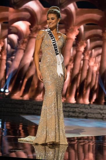 Elena LaQuatra Contestant in Evening Gown during the Preliminary competition (Photo Credits: Miss USA Official)