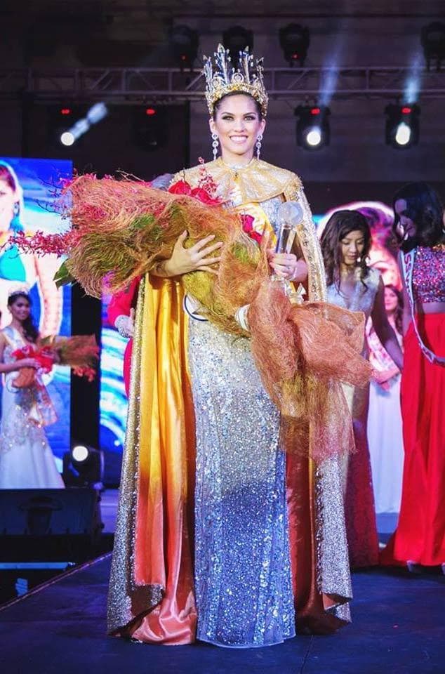 Aria Perez Theisen Contestant from Guam in Long Gown for Miss World 2015