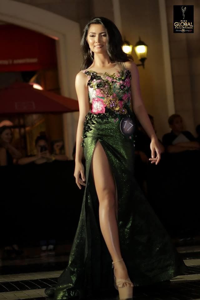 Janine Ortiz Candidate Miss Global Philippines 2017 during Evening Gown Competition (Photo Courtesy Official Miss Global Philippines)