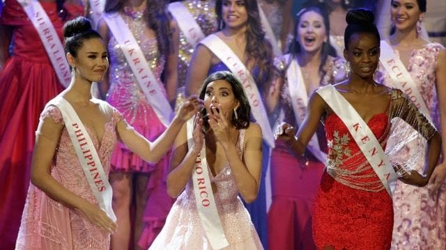 Miss World 2016 Stephanie Del Valle winning reaction