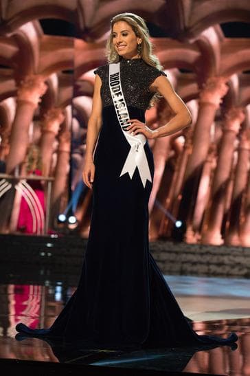 Theresa Lila Agonia Contestant in Evening Gown during the Preliminary competition (Photo Credits: Miss USA Official)