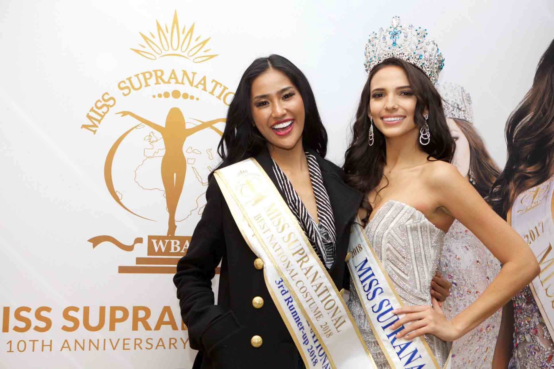 Valeria Vazquez Latorre winner Miss Supranational 2018 and Wilda Octaviana Situngkir third runner-up Miss Supranational 2018 (Photo Credits: Miss Supranational Facebook Official/photographer Milton Mieloch)