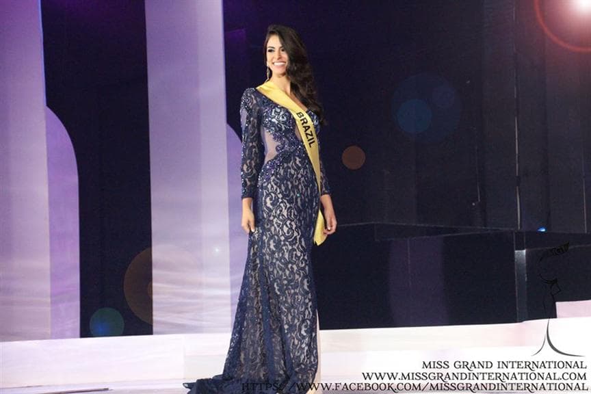 Yameme Faical lbrahim (Brazil) Evening Gown Photo Courtesy Miss Grand International 2014