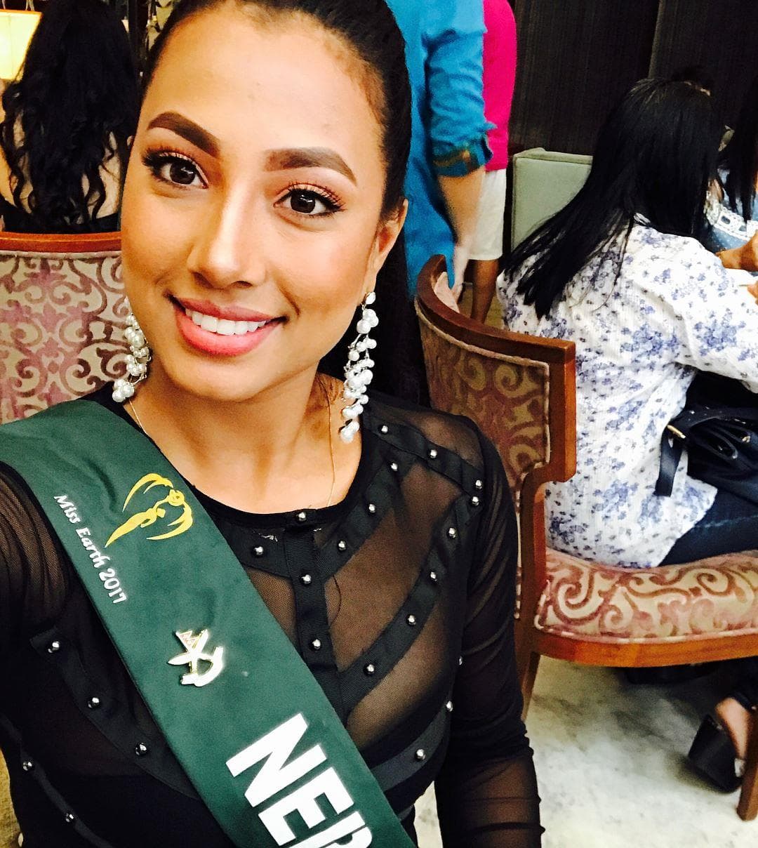 Rojina Shrestha Miss Earth Nepal 2017 - Finalist for Miss Earth 2017 (Photo Courtesy:Contestant Facebook/Miss Earth Official)