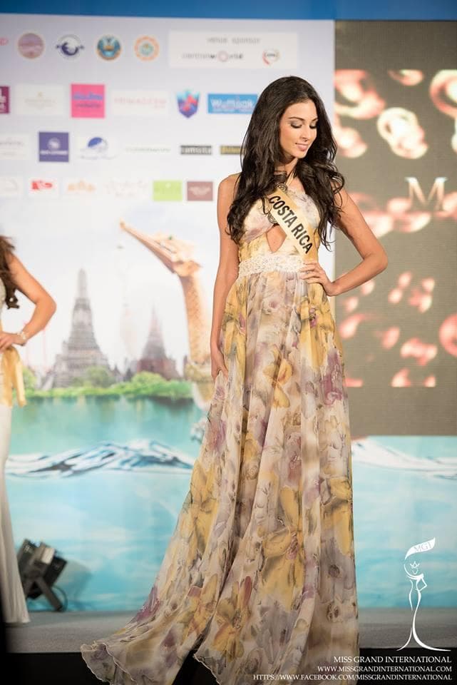 Mariela Aparicio from Costa Rica - Finalist Miss Grand International 2015 in Long Gown (Photo Credit: MGI Official)