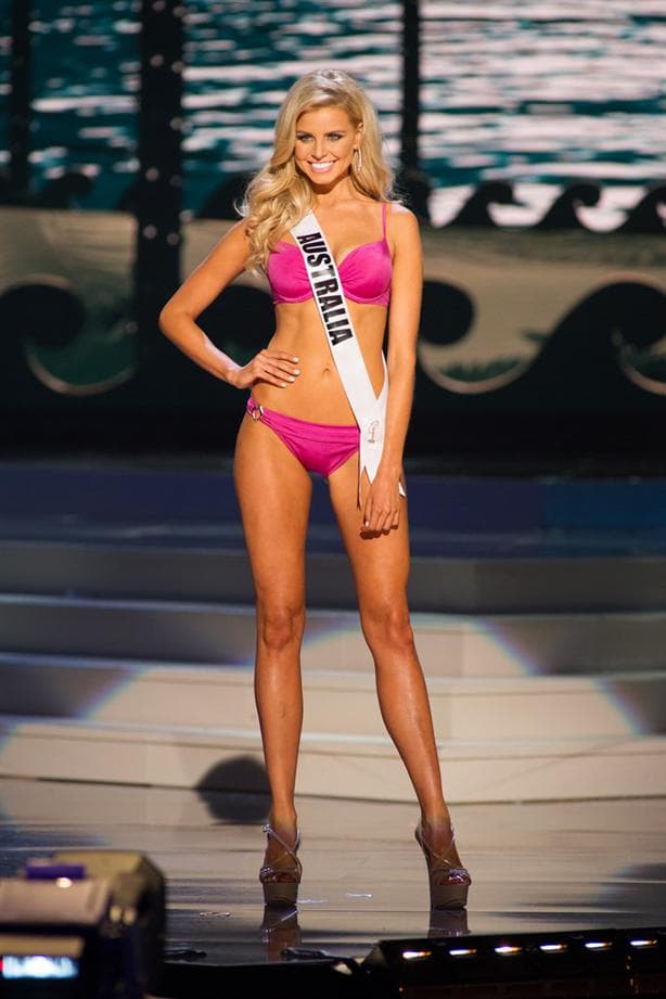 Tegan Martin Miss Universe Australia 2014 at Preliminary Swimsuit round
