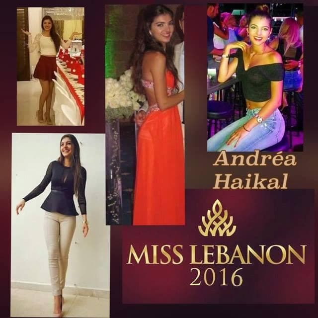 Andrea Haikal Contestant Miss Lebanon 2016