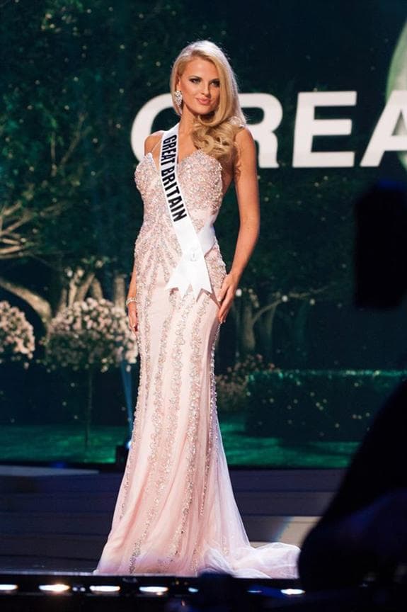 Grace Levy Miss Universe Great Britain 2014 Evening Gown